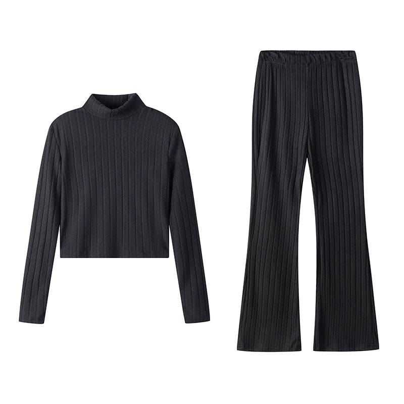 Damer Tvådelat set med högkragad tröja och utställda byxor Mirla-Eva Jonsson