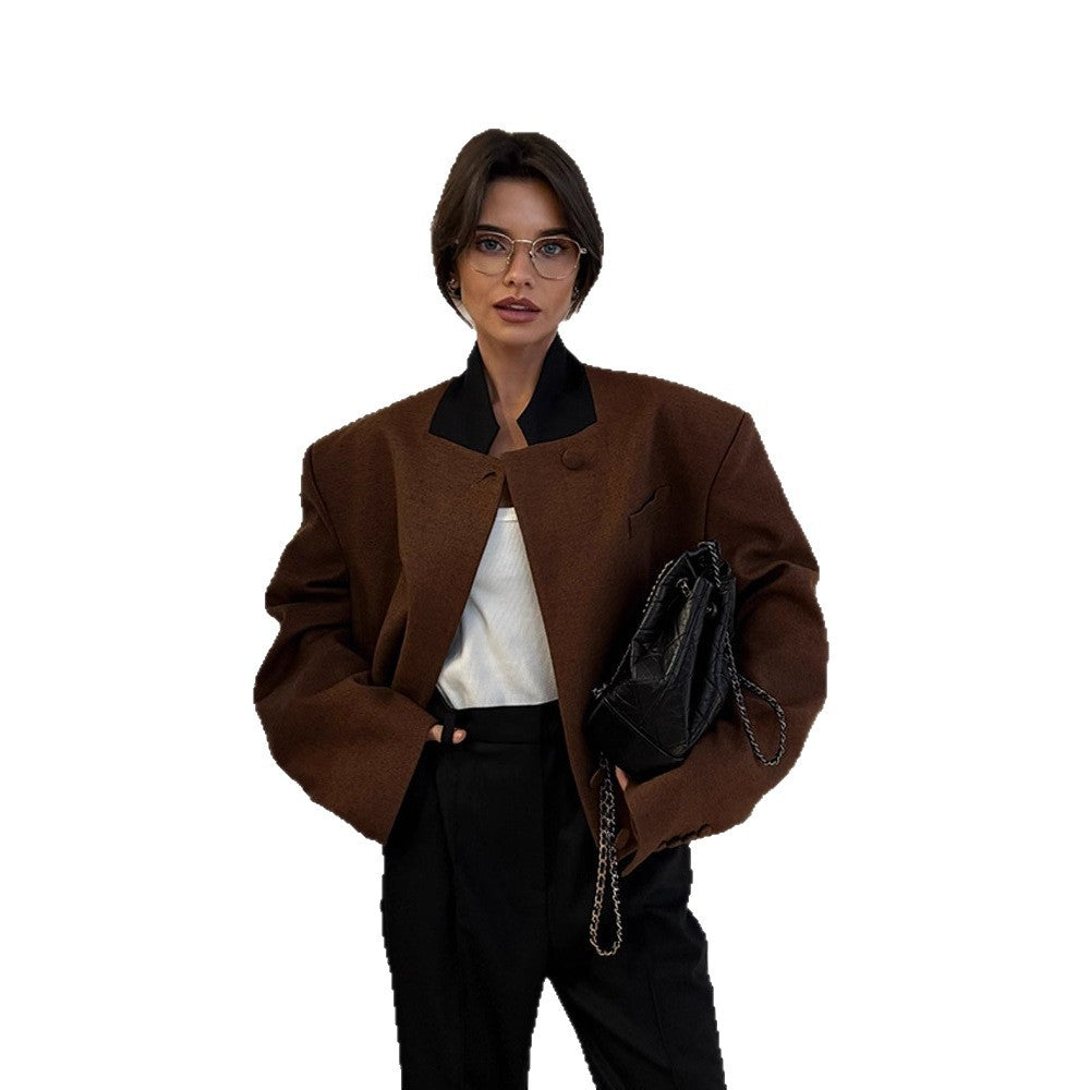 Damer Ull Crop-Jacka med modern snitt Mirla-Eva Jonsson