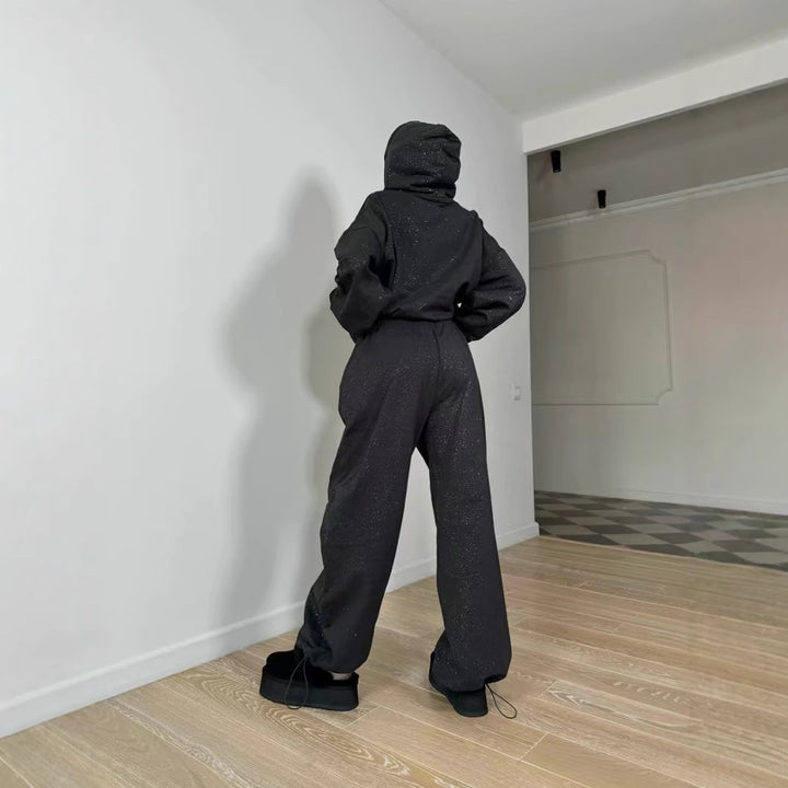 Damer Urban Oversized Sweatdräkt med glittrande accenter Mirla-Eva Jonsson