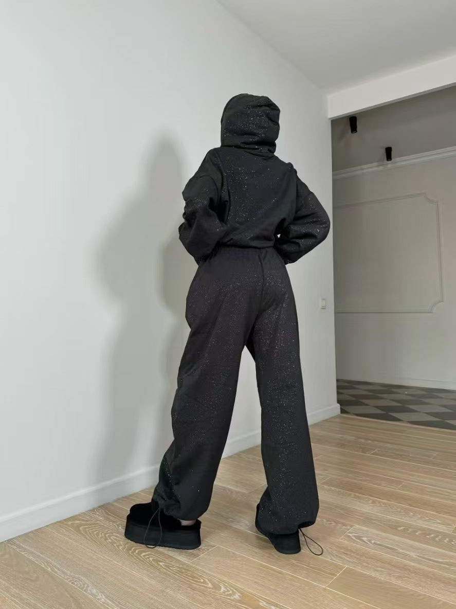 Damer Urban Oversized Sweatdräkt med glittrande accenter Mirla-Eva Jonsson