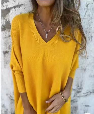 Damer V-ringad Oversized Tröja Mirla-Eva Jonsson