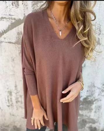 Damer V-ringad Oversized Tröja Mirla-Eva Jonsson