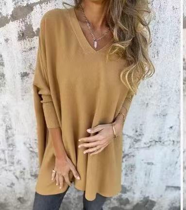Damer V-ringad Oversized Tröja Mirla-Eva Jonsson