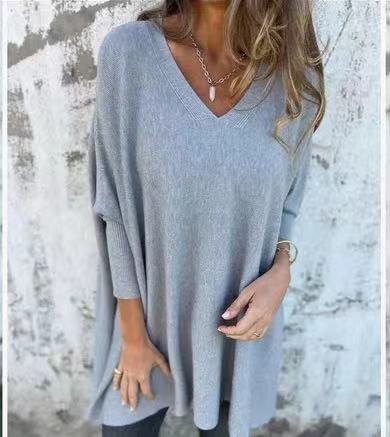 Damer V-ringad Oversized Tröja Mirla-Eva Jonsson
