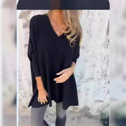 Damer V-ringad Oversized Tröja Mirla-Eva Jonsson