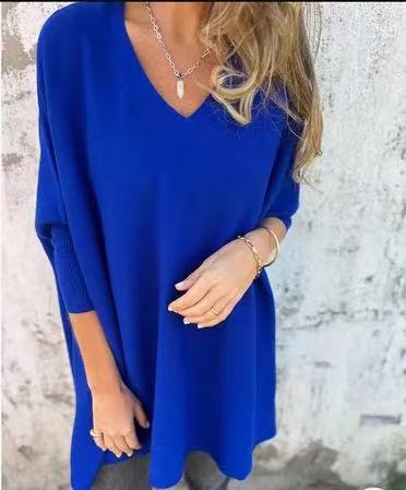 Damer V-ringad Oversized Tröja Mirla-Eva Jonsson