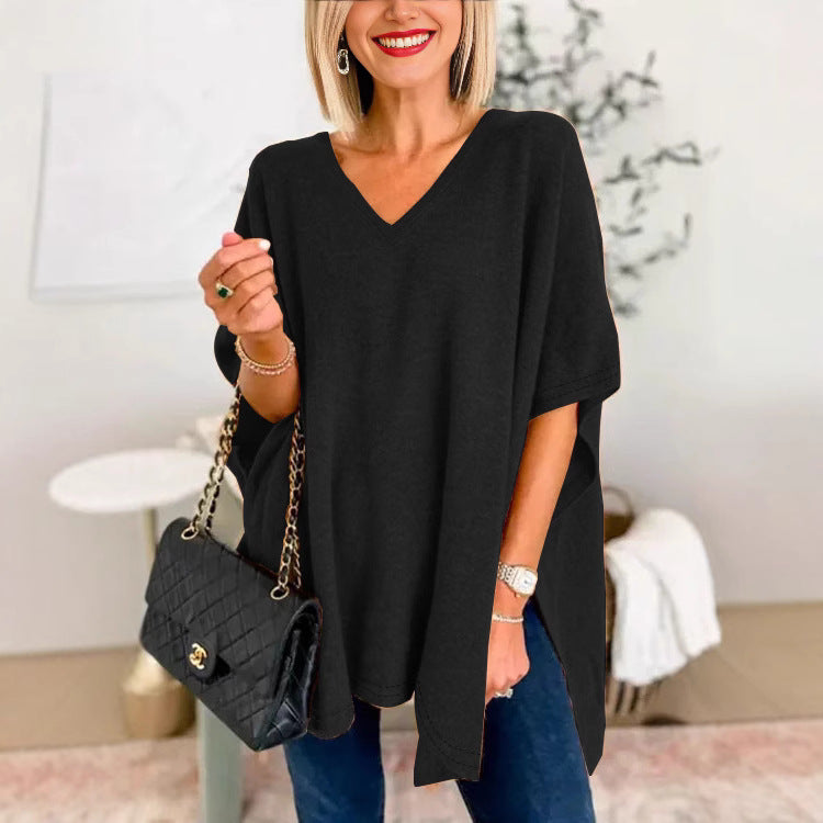 Damer V-ringad Oversized-tunika Mirla-Eva Jonsson