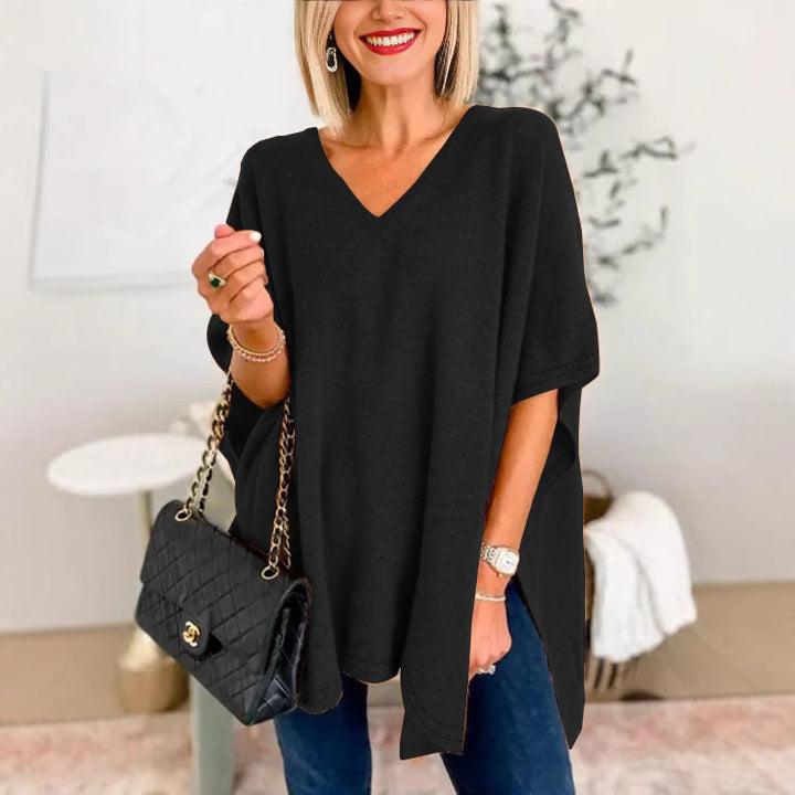 Damer V-ringad Oversized-tunika Mirla-Eva Jonsson