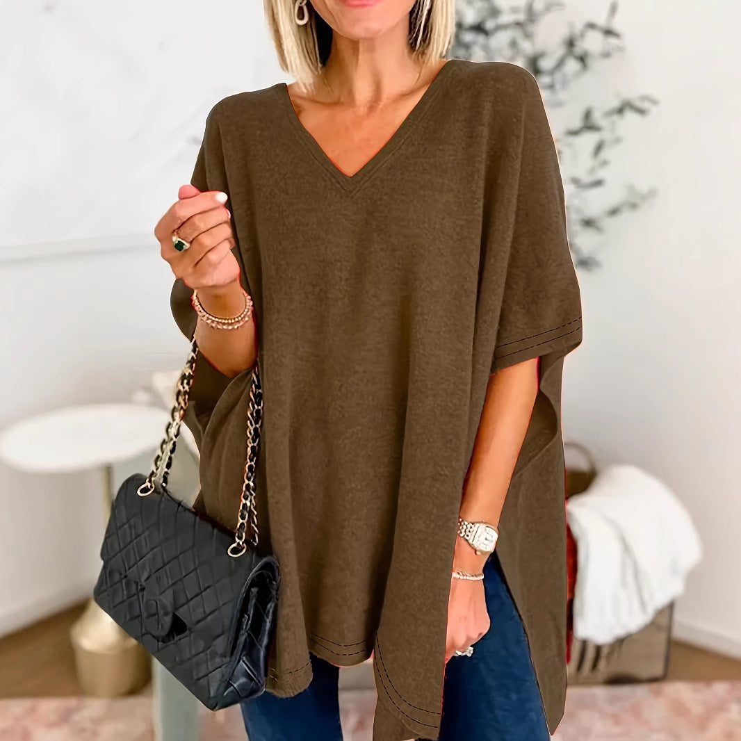 Damer V-ringad Oversized-tunika Mirla-Eva Jonsson