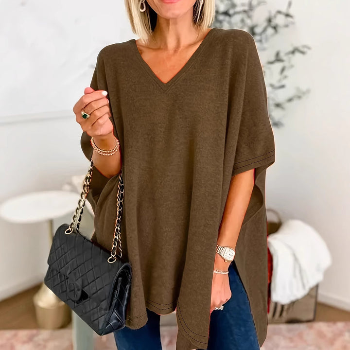 Damer V-ringad Oversized-tunika Mirla-Eva Jonsson