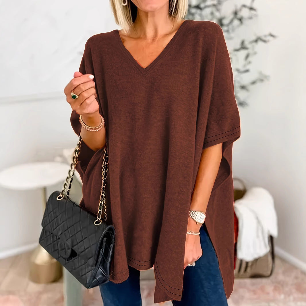 Damer V-ringad Oversized-tunika Mirla-Eva Jonsson