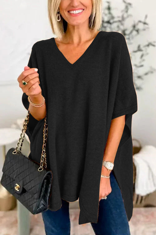 Damer V-ringad Oversized-tunika Mirla-Eva Jonsson
