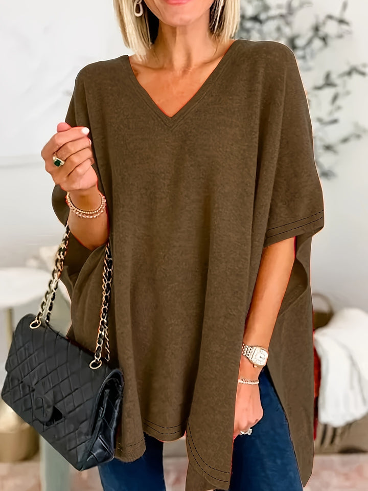 Damer V-ringad Oversized-tunika Mirla-Eva Jonsson
