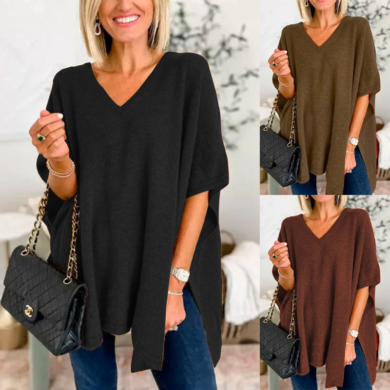 Damer V-ringad Oversized-tunika Mirla-Eva Jonsson