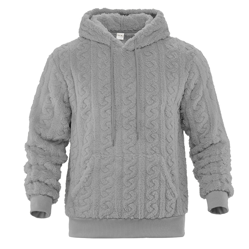 Damer Varm Hoodie med strukturerat bikupemönster Mirla-Eva Jonsson