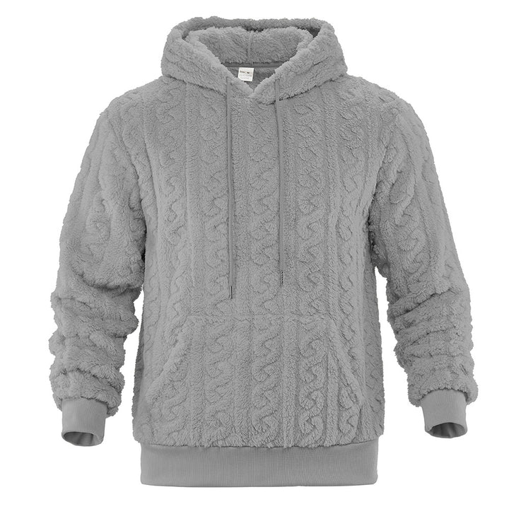 Damer Varm Hoodie med strukturerat bikupemönster Mirla-Eva Jonsson