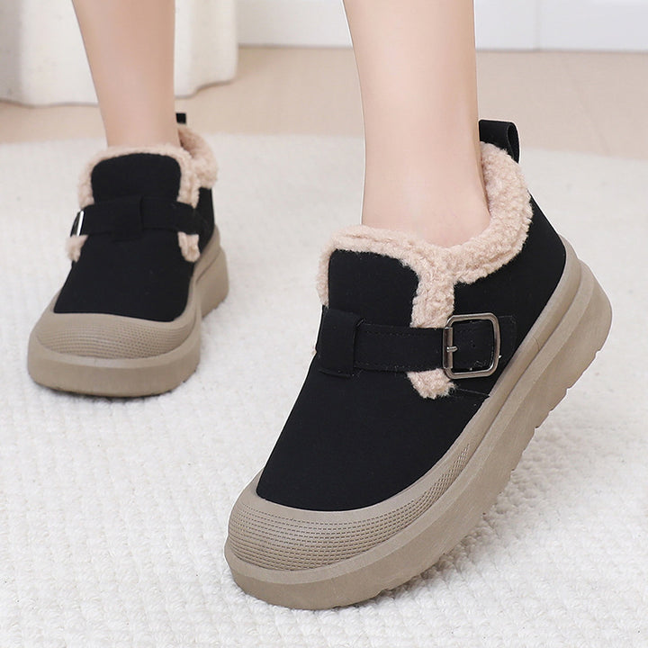 Damer Varmfodrade Slip-On Sneakers med justerbart band Mirla-Eva Jonsson