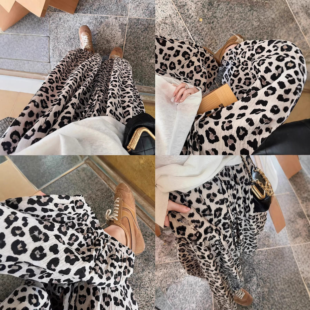 Damer Vid skuren Leopardtryck Kjol med elastisk midja Mirla-Eva Jonsson