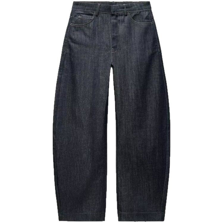 Damer Vida Denim-byxor med hög midja och moderiktig skärning Mirla-Eva Jonsson