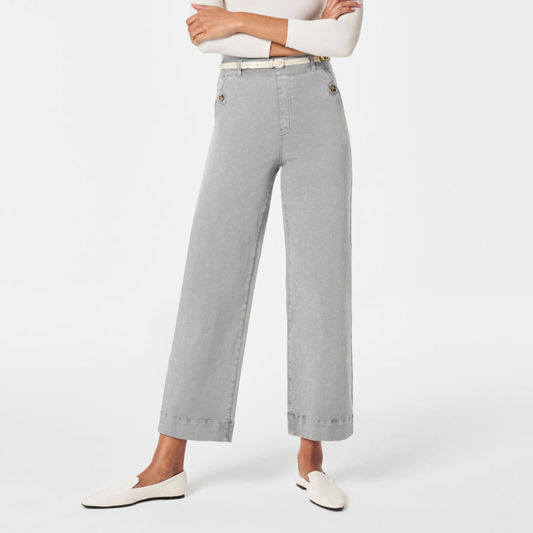 Damer Vida Högmidjade Byxor med moderiktiga Knappar Mirla-Eva Jonsson