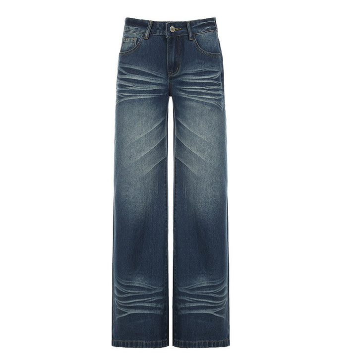 Damer Vida Jeans i vintage-stil med hög midja och trendiga sömmar Mirla-Eva Jonsson