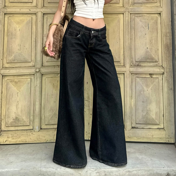 Damer Vida jeans med hög midja och elegant sömnad Mirla-Eva Jonsson