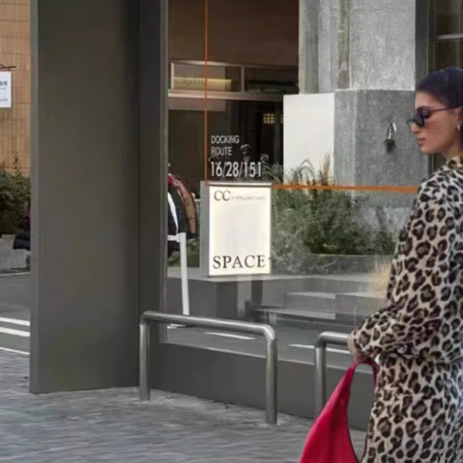 Damer Vida leopardmönstrade byxor Eva Jonsson-Eva Jonsson