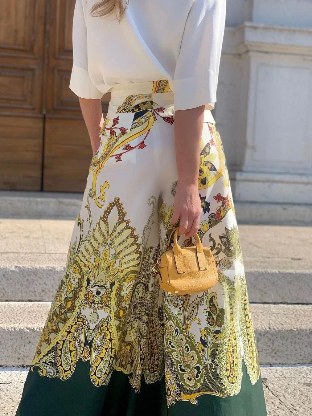 Damer Vida skuren palazzobyxor med opulent mönster Eva Jonsson-Eva Jonsson