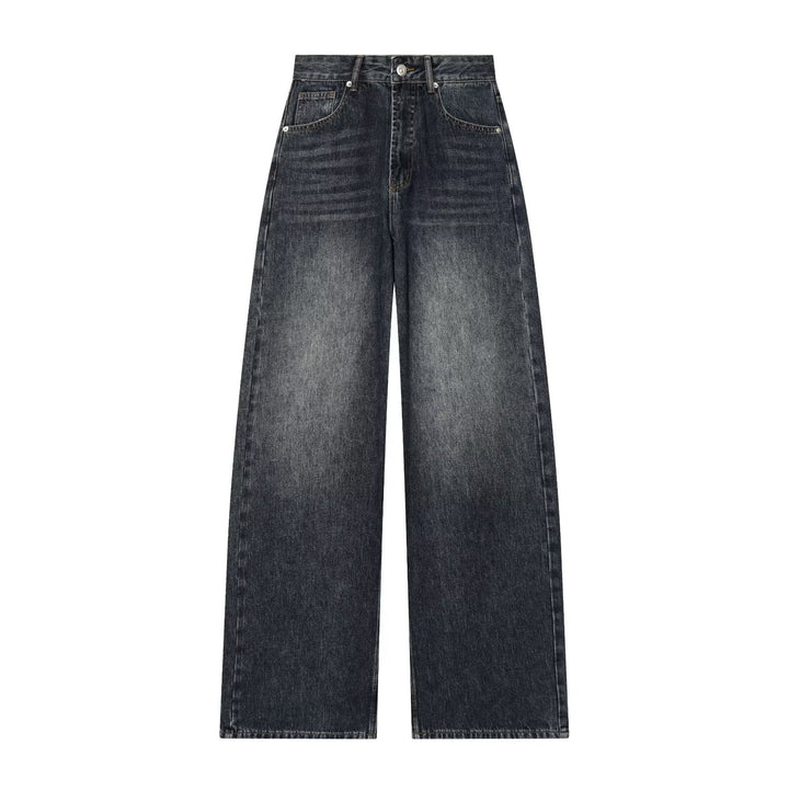 Damer Vintage Högmidja Bredben Jeans med autentisk Denim Mirla-Eva Jonsson