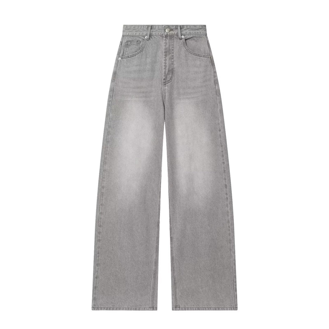 Damer Vintage Högmidja Bredben Jeans med autentisk Denim Mirla-Eva Jonsson