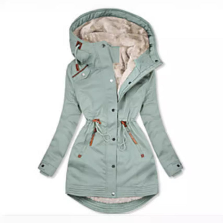 Damer Vinter säsong Parka med varm fleece-fodring Mirla-Eva Jonsson