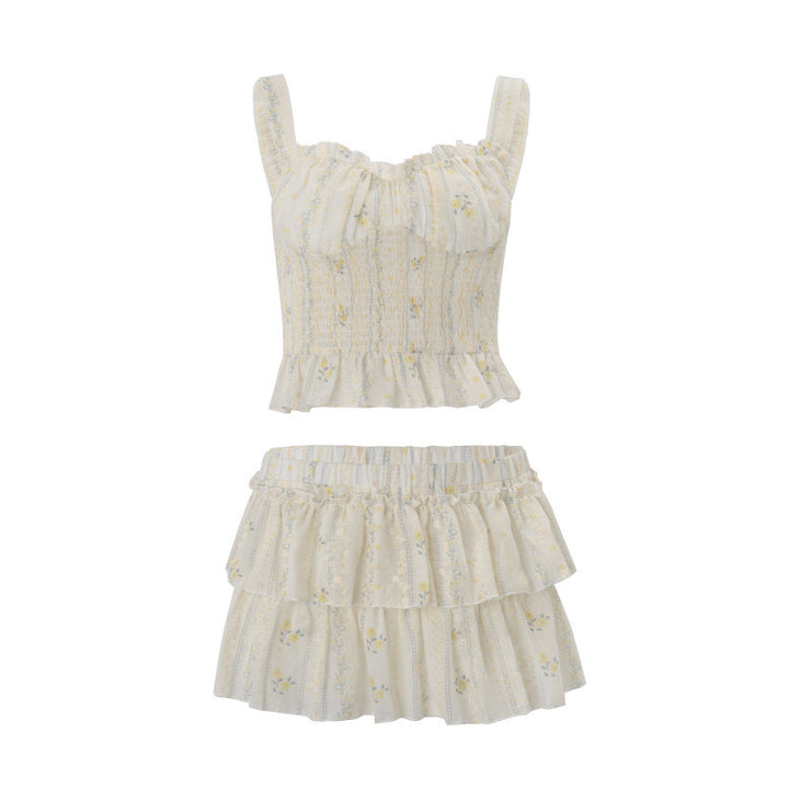 Damer Volang Crop-Top och Kjol Set Mirla-Eva Jonsson