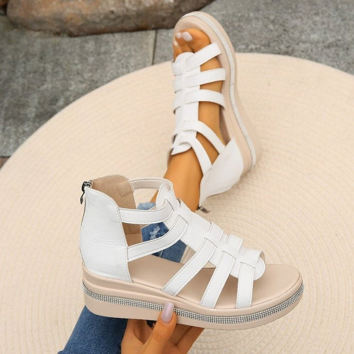 Damer Wedge-sandaler med Elegant Remdesign och Komfortabel Dämpning Mirla-Eva Jonsson