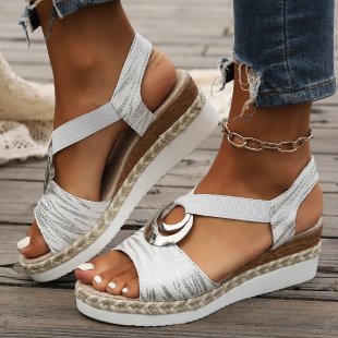 Damer Wedge-sandaler med modernt remdesign och bekväm sula Mirla-Eva Jonsson