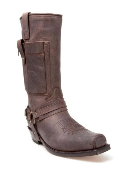 Damer Western-läderstövlar med lätt vintage-look Mirla-Eva Jonsson