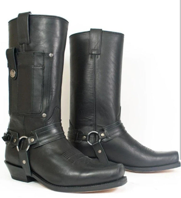 Damer Western-läderstövlar med lätt vintage-look Mirla-Eva Jonsson