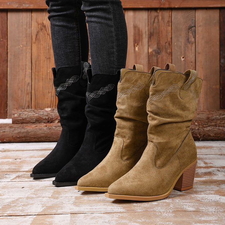 Damer Westernstövlar med elegant slip-on design Mirla-Eva Jonsson