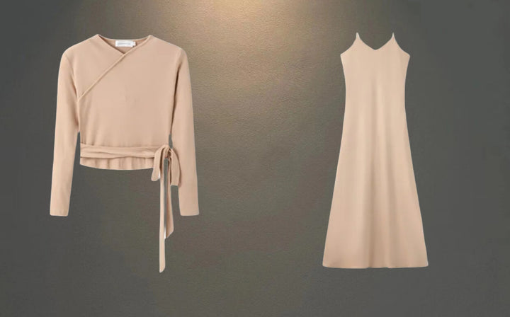 Damer Wrap-top och Maxiklänning-set Eva Jonsson-Eva Jonsson