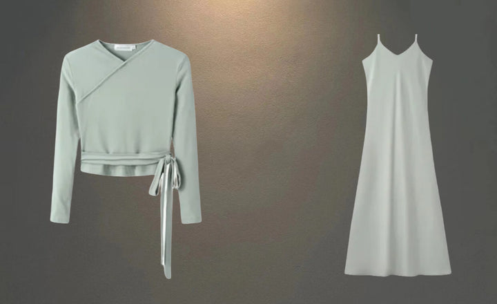 Damer Wrap-top och Maxiklänning-set Eva Jonsson-Eva Jonsson