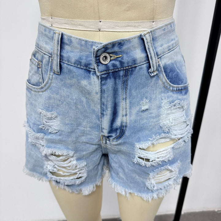 Damer Zerstört Denim-Shorts i avslappnad stil Mirla-Eva Jonsson