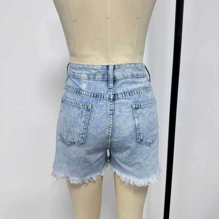 Damer Zerstört Denim-Shorts i avslappnad stil Mirla-Eva Jonsson