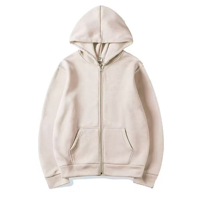 Damer Zip-Hoodie med bekväma fickor och hög krage Eva Jonsson-Eva Jonsson
