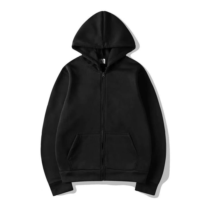Damer Zip-Hoodie med bekväma fickor och hög krage Eva Jonsson-Eva Jonsson