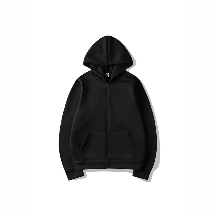 Damer Zip-Hoodie med bekväma fickor och hög krage Eva Jonsson-Eva Jonsson