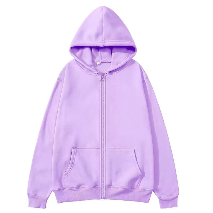 Damer Zip-Hoodie med bekväma fickor och hög krage Eva Jonsson-Eva Jonsson