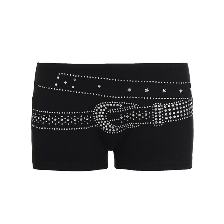Damer ärmlös topp med glittrande rhinestone-design Mirla-Eva Jonsson