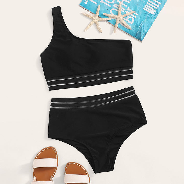 Damer asymmetrisk bikini-set med elastiska band Mirla-Eva Jonsson