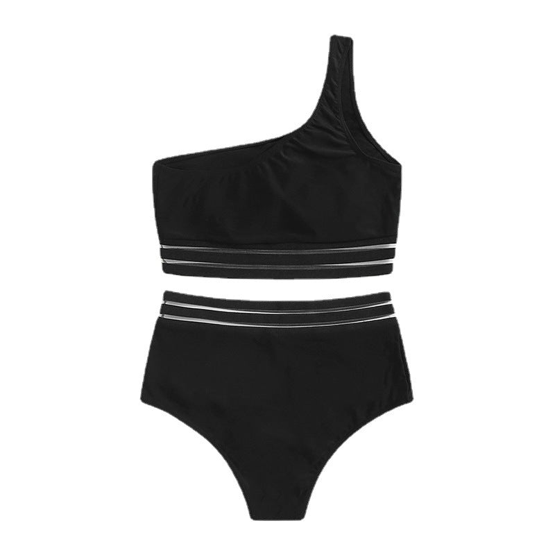 Damer asymmetrisk bikini-set med elastiska band Mirla-Eva Jonsson