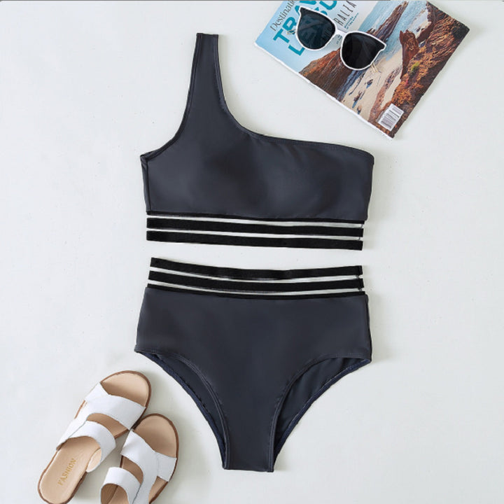 Damer asymmetrisk bikini-set med elastiska band Mirla-Eva Jonsson