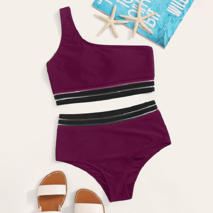 Damer asymmetrisk bikini-set med elastiska band Mirla-Eva Jonsson